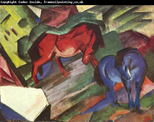 Franz Marc Red and Blue Horse (mk34)